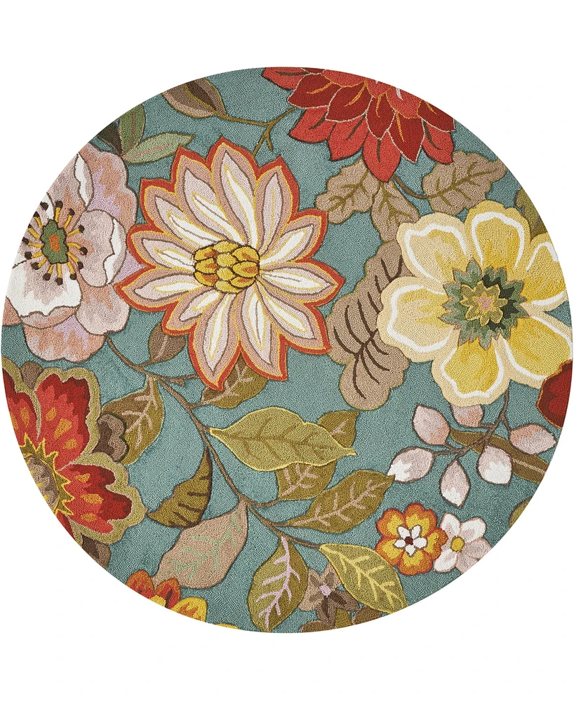 Nourison Home Fantasy FA18 5'6"x5'6" Round Area Rug