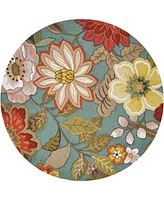 Nourison Home Fantasy FA18 5'6"x5'6" Round Area Rug