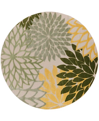 Nourison Home Aloha ALH05 5'3"x5'3" Round Area Rug