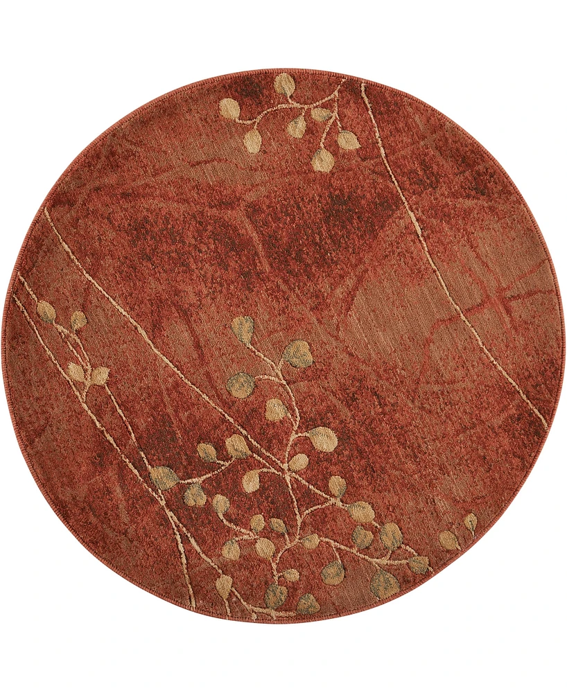 Nourison Home Somerset ST74 3'6"x3'6" Round Area Rug