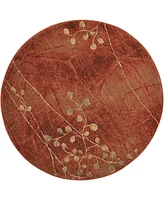 Nourison Home Somerset ST74 3'6"x3'6" Round Area Rug