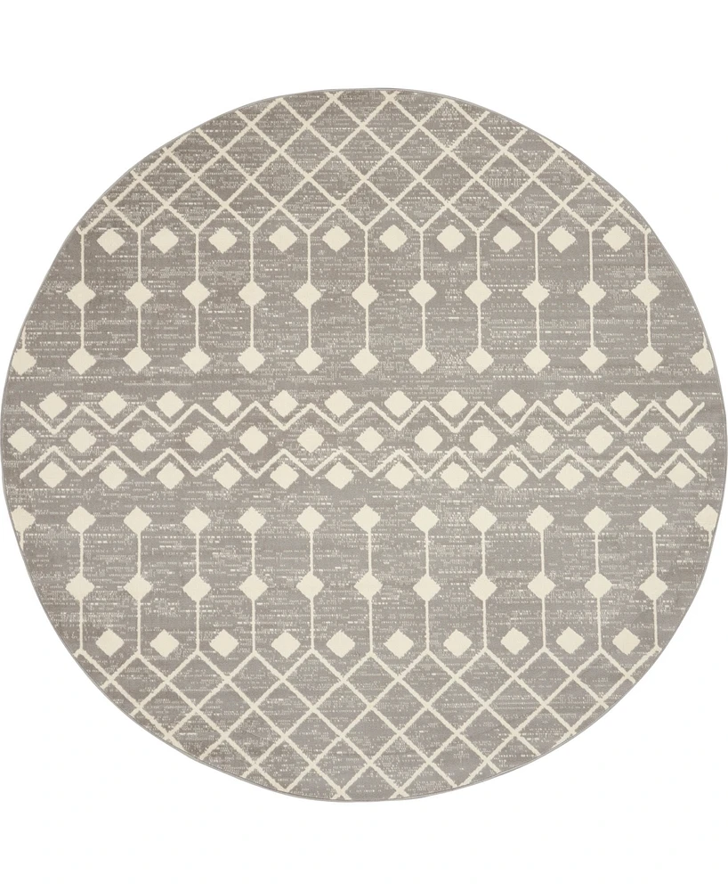 Nourison Home Grafix GRF37 5'3"x5'3" Round Area Rug