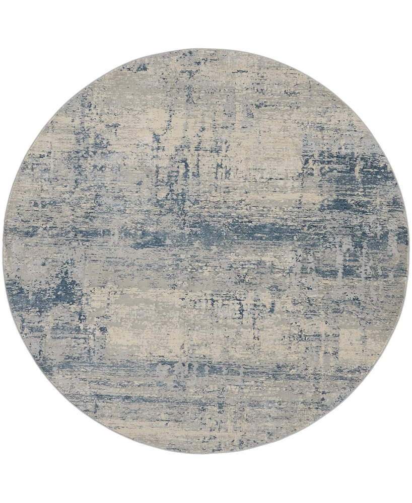 Nourison Home Rustic Textures RUS10 5'3"x5'3" Round Area Rug