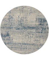 Nourison Home Rustic Textures RUS10 5'3"x5'3" Round Area Rug