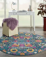 Nourison Home Passion PSN01 5'x5' Round Area Rug