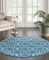 Nourison Home Jubilant JUB19 5'3"x5'3" Round Area Rug