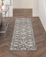 Nourison Home Quarry QUA06 2'2"x7'6" Runner Area Rug