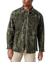 Bass Outdoor Men's Relaxed Fit Camo Worker Shirt Jacket