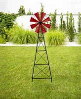 Glitzhome 44"H Wind Spinner Yard Stake