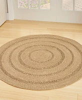 Nourison Home Natural Seagrass NSG01 4'x4' Round Area Rug