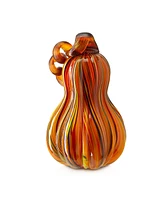 Glitzhome 8.5"H Multi Striped Gourd