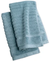 Martha Stewart Collection Quick Dry Cotton Solid 2-Pc. Hand Towel Set, 16" x 28", Exclusively at Macy's