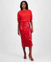 Astr the Label Women's Amos Sequin Midi Skirt