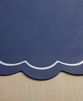kate spade new york Scallop Edge 15" Round Reversible Placemats, Set of 6