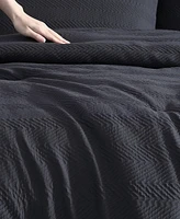 Kenneth Cole New York Crosswalk Herringbone Embossed -Pc. Comforter Set