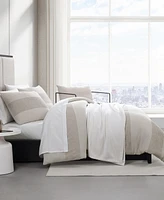 Vera Wang Chenille Waffle Stripe 3-Pc. Duvet Cover Set