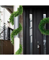 Floral Home 6' Juniper Garland with Green Berries & Brown Twigs