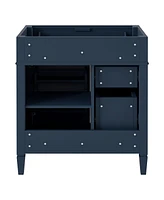 Simplie Fun 30" Bathroom Vanity without Top Sink, Modern Bathroom Storage Cabinet with 2 Drawers and a Tip-out Drawer (Not Include Basin)