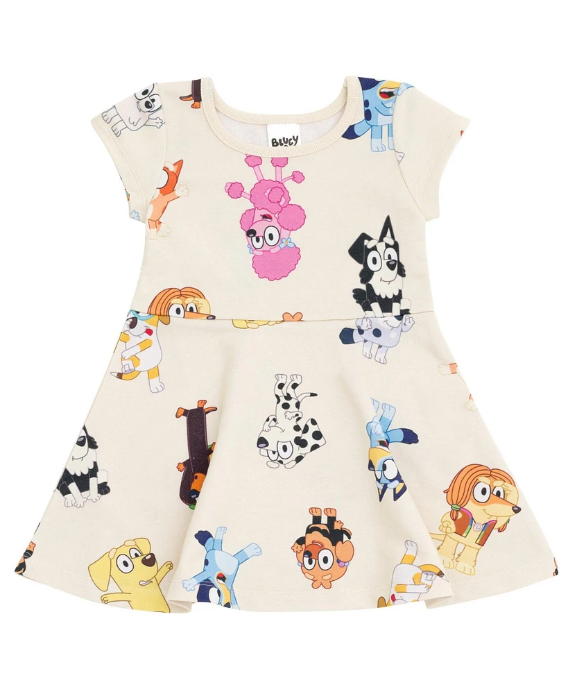 Bluey Baby Girls Character Print Dress