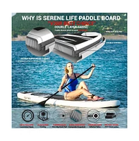 SereneLife Free Flow Stand-Up Paddle-Board (Sup), 11 ft.