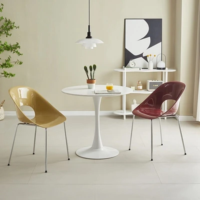 Modern Round Dining Table, " Kitchen Dining Room Furniture, Coffee Table, Leisure Table, Living Room Table, White