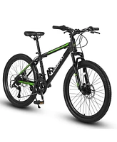 Streamdale Furniture 26 Inch Mountain Bike, Shimano 21 Speeds with Mechanical Disc Brakes, High