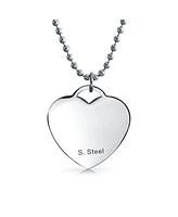 Bling Jewelry Heart Pink Breast Cancer Survivor Pendant Stainless Steel Necklace