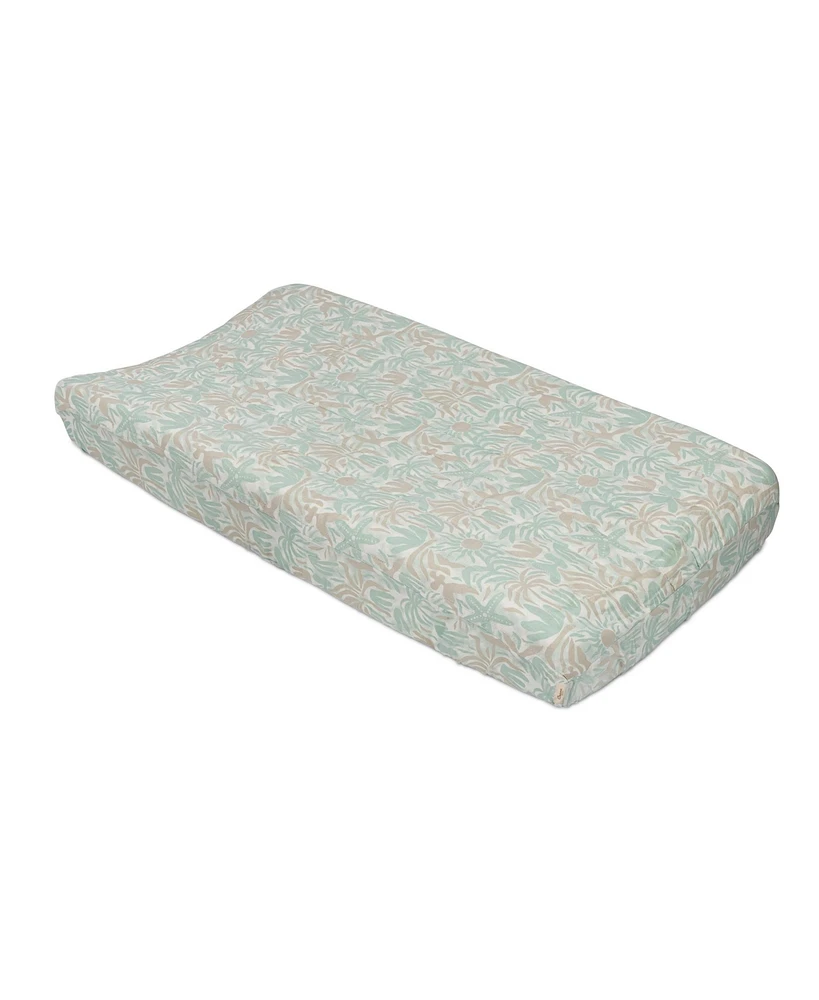 Crane Baby Infants Cove Quilted Beach Life Change Pad Cover