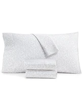 Charter Club 550 Thread Count Printed Cotton 4-Pc. Sheet Set, King, Exclusively at Macy's