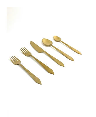 Vibhsa Brushed 20-Pc. Flatware Set