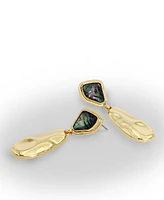 Robert Lee Morris Soho Abalone Molten Paddle Drop Earrings