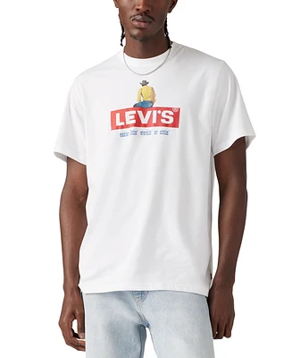 Levi's Men's Cowboy Boxtab Relaxed-Fit Logo Graphic T-Shirt