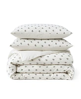 Peri Home Block Print Gauze 3-Pc. Comforter Set