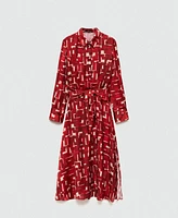 Mango Women's Printed Shirt Dress