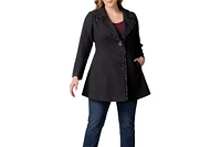 Kiyonna Plus Juliette Satin Trim Coat