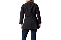 Kiyonna Plus Juliette Satin Trim Coat