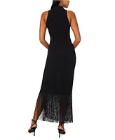 Parker Women's Fringe-Trim Sleeveless Maxi Dress