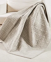 Levtex Melange Stitch Stitching Quilted Throw