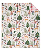 Levtex Nutcracker Reversible Quilted Throw, 50" x 60"