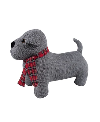 Levtex Spencer Plaid Dog Shaped Decorative Pillow