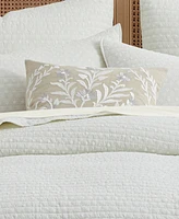 Levtex Eyelet Floral Embroidered Decorative Pillow, 18" x 18"