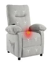 Simplie Fun Recliner Chair with Message and Heater, Recliner Chair for Adult, Manual Control Message Chair