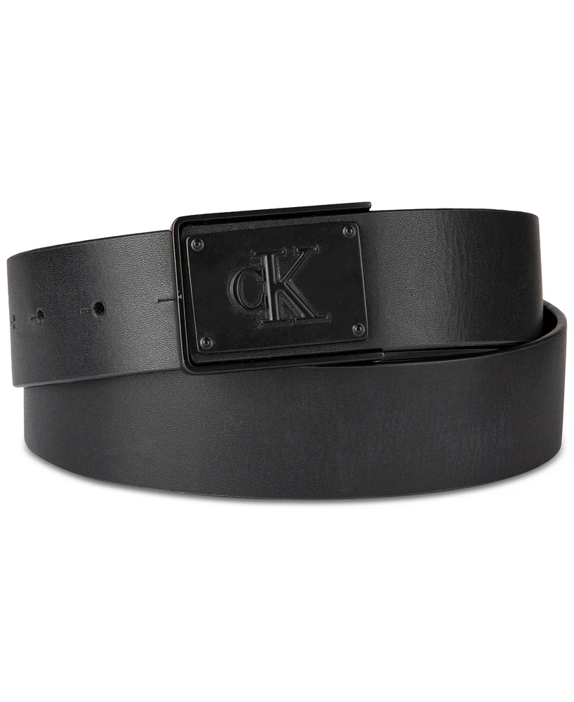 Calvin Klein Men's Track Lock Ck Logo Belt