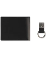 Karl Lagerfeld Men's Logo Graphic Wallet & Keychain