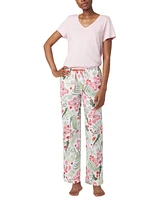 Hue Women's Butterferns Printed Drawstring Pajama Pants