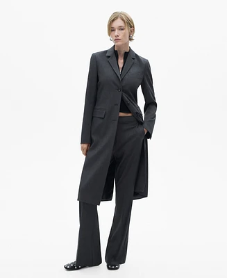 Mango Women's Long Straight Coat