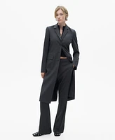 Mango Women's Long Straight Coat