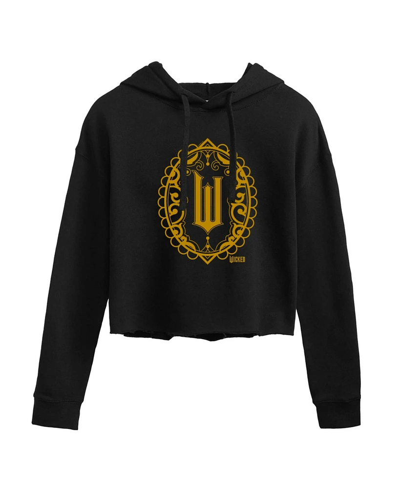 Hybrid Apparel Trendy Juniors Wicked Logo Graphic Cropped Hoodie