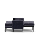 Streamdale Furniture Grey sofa chair with recline fuction