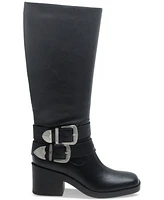 Wild Pair Buckk Buckle Moto Boots, Created for Macy's